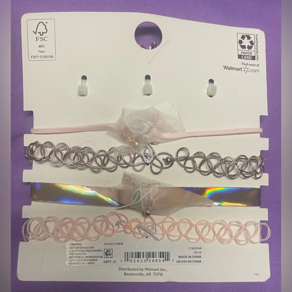 🔴 3/$12 Wonder Nation Girl’s Ring and Choker Set! NEW!‎